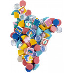 LEGO Dots dieliky na ozdobovanie oranžové